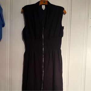 Joie Black Sleeveless Midi Dress
